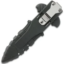 M48 Fang I Tactical Push Dagger And Sheath - Cast Stainless Steel Blade, Black Oxide Coating, TPR Handle - Length 7 3/8” 6 M48 Fang I Tactical Push Dagger And Sheath - Cast Stainless Steel Blade, Black Oxide Coating, TPR Handle - Length 7 3/8” -Knife Series Shop D17 UC3332