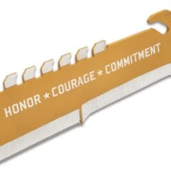 USMC Desert OPS Sawback Machete With Sheath - Stainless Steel Blade, Non-Reflective Coating, ABS Handle - Length 24” -Knife Series Shop D17 UC3377