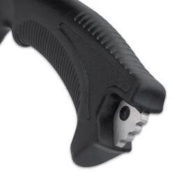 Colombian Raptor Black Machete And Sheath - 3Cr13 Stainless Steel Blade, ABS Handle, Lanyard Hole - Length 18” -Knife Series Shop D17 UC3471