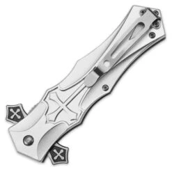Crusaders Aluminum Assisted Opening Pocket Knife -Knife Series Shop D19 BK3050