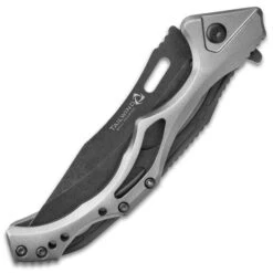 Rampage Tailwind Ball Bearing Pocket Knife - Stainless Steel Blade, Aluminum And Steel Handle, Pocket Clip - 4 3/4” Closed -Knife Series Shop D19 BK4746