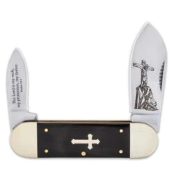 Salvation Elephant Toe Pocket Knife - Stainless Steel Blades, Bone Handle Scales, Nickel-Silver Bolsters, Brass Pins 7 Salvation Elephant Toe Pocket Knife - Stainless Steel Blades, Bone Handle Scales, Nickel-Silver Bolsters, Brass Pins -Knife Series Shop D19 BK5678