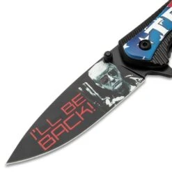 Trump 2024 Pocket Knife - 3D Printed Stainless Steel Blade, Titanium Coated Aluminum And Wood Handle -Knife Series Shop D19 BK5730