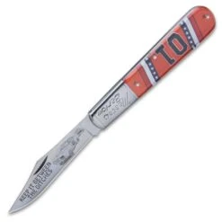 General Lee Master Barlow Knife - Stainless Steel Blade, Acrylic Handle Scales, Photo Artwork, Stainless Bolster -Knife Series Shop D19 BK5810