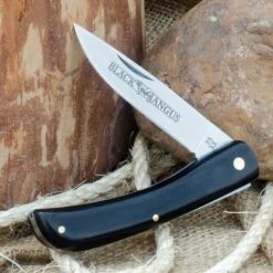 Kissing Crane Black Angus Pocket Farmer Folding Pocket Knife 5 Kissing Crane Black Angus Pocket Farmer Folding Pocket Knife -Knife Series Shop D19 KC5295