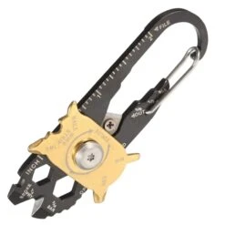 SHTF 20-In-1 Multi-Tool EDC With Carabiner Quick Release Clip - Various Sized Wrenches And Screwdrivers, Blade, Ruler, File -Knife Series Shop D33 BK4479
