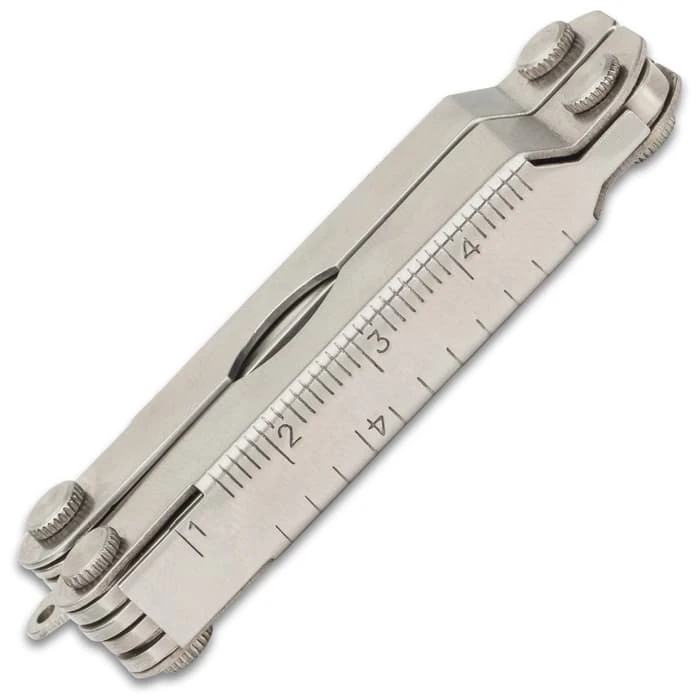 Trailblazer Mini Pocket Multi-Tool - Stainless Steel And Aluminum Construction, Ten Tools, Ultra-Lightweight - Closed 2 1/2” 3 Trailblazer Mini Pocket Multi-Tool - Stainless Steel And Aluminum Construction, Ten Tools, Ultra-Lightweight - Closed 2 1/2” - Image 3