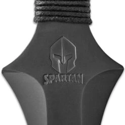 Super Spartan Throwing Dagger With Nylon Sheath - Stainless Steel Construction, Non-Reflective, Cord-Wrapped Handle - Length 14 3/4” -Knife Series Shop D47 BK4216