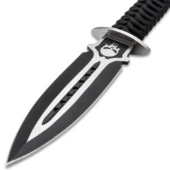 Skull Dagger And Sheath - 3Cr13 Stainless Steel Blade, Nylon Rope Wrapped Stainless Steel Handle - Length 9” 8 Skull Dagger And Sheath - 3Cr13 Stainless Steel Blade, Nylon Rope Wrapped Stainless Steel Handle - Length 9” -Knife Series Shop E17 BK5716
