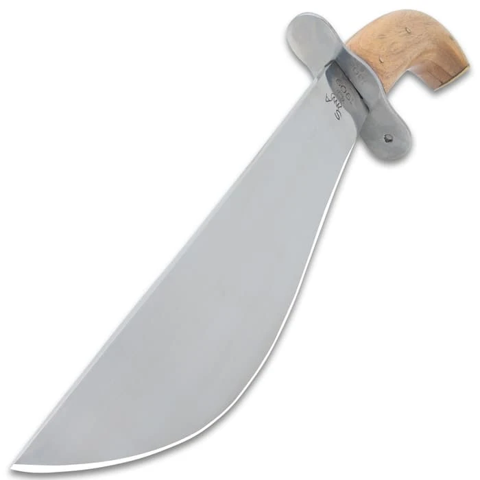 Replica US Model 1909 Bolo Machete And Scabbard - High Carbon Steel Blade, Wooden Handle - Length 19 1/4” 4 Replica US Model 1909 Bolo Machete And Scabbard - High Carbon Steel Blade, Wooden Handle - Length 19 1/4” - Image 4