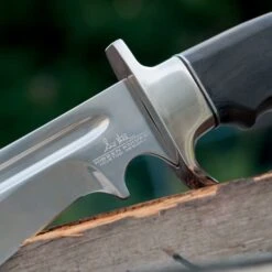 Gil Hibben Legionnaire Bowie Knife - 7Cr17 Stainless Steel Blade, Black Pakkawood Handle, Stainless Steel Guard And Pommel, Leather Belt Sheath 8 Gil Hibben Legionnaire Bowie Knife - 7Cr17 Stainless Steel Blade, Black Pakkawood Handle, Stainless Steel Guard And Pommel, Leather Belt Sheath -Knife Series Shop E17 GH5037