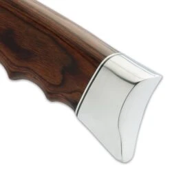 Hibben Kukri Fighter Knife And Sheath - 5Cr15MoV Steel Blade, Pakkawood Handle, Chrome-Plated Metal Guard And Pommel - Length 17 3/8” 8 Hibben Kukri Fighter Knife And Sheath - 5Cr15MoV Steel Blade, Pakkawood Handle, Chrome-Plated Metal Guard And Pommel - Length 17 3/8” -Knife Series Shop E17 GH5095