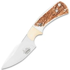 Gil Hibben Diamondback Stag Knife And Sheath - German 1.4116 Steel Blade, Stag Handle, Nickel Silver Bolster - Length 7 7/8” -Knife Series Shop E17 GH5100GS