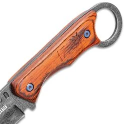 Shinwa Bloodwood Cleaver Knife With Sheath - 3Cr13 Stainless Steel Blade, Full-Tang, Pakkawood Handle Scales - Length 9” 9 Shinwa Bloodwood Cleaver Knife With Sheath - 3Cr13 Stainless Steel Blade, Full-Tang, Pakkawood Handle Scales - Length 9” -Knife Series Shop E17 KZ1046