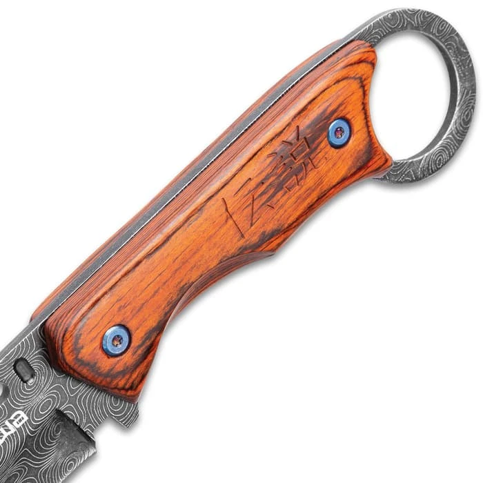 Shinwa Bloodwood Cleaver Knife With Sheath - 3Cr13 Stainless Steel Blade, Full-Tang, Pakkawood Handle Scales - Length 9” 4 Shinwa Bloodwood Cleaver Knife With Sheath - 3Cr13 Stainless Steel Blade, Full-Tang, Pakkawood Handle Scales - Length 9” - Image 4