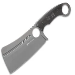 Shinwa Ryori Cleaver Knife With Sheath - 3Cr13 Stainless Steel Blade, Titanium Coating, G10 Handle Scales - Length 12” 8 Shinwa Ryori Cleaver Knife With Sheath - 3Cr13 Stainless Steel Blade, Titanium Coating, G10 Handle Scales - Length 12” -Knife Series Shop E17 KZ1057