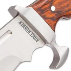 Ridge Runner Woodland Reverie Bowie / Fixed Blade Knife - Stainless Steel, Full Tang - Genuine Zebrawood - Nylon Sheath - Collecting, Field Use, Display And More - 13 1/4" -Knife Series Shop E17 RR730