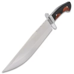 Ridge Runner Peruvian Bowie Knife And Sheath - Stainless Steel Blade, Wooden Handle, Stainless Steel Pins - Length 16 7/10” -Knife Series Shop E17 RR843