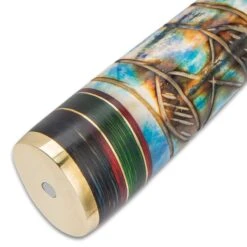 Timber Rattler Raindance Bowie / Fixed Blade Hunting Knife - 420 Stainless Steel - Genuine Bone And Pakkwood Handle With Carved Accents - Leather Sheath - Collecting, Field Use, Display And More - 12" -Knife Series Shop E17 TR156