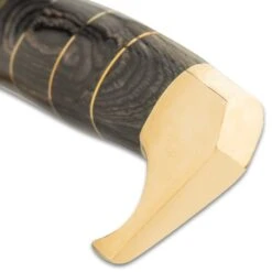 Timber Rattler Grey Gurkha Kukri And Sheath - Stainless Steel Blade, Pakkawood Handle, Brass Pommel - Length 16 1/2” 8 Timber Rattler Grey Gurkha Kukri And Sheath - Stainless Steel Blade, Pakkawood Handle, Brass Pommel - Length 16 1/2” -Knife Series Shop E17 TR175