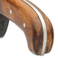 Timber Wolf US 139 Survivor Knife And Sheath - Rough-Forged Carbon Steel Blade, Wooden Handle, Brass Pins -Knife Series Shop E17 TW1027