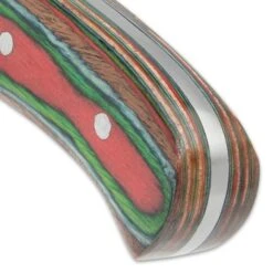 Timber Wolf Rainbow Knife And Sheath - Stainless Steel Blade, Pakkawood Handle Scales, Brass Guard - Length 10 3/4” 8 Timber Wolf Rainbow Knife And Sheath - Stainless Steel Blade, Pakkawood Handle Scales, Brass Guard - Length 10 3/4” -Knife Series Shop E17 TW1228