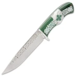 Timber Wolf Celtic Legend Fixed Blade Knife With Sheath - 3Cr13 Stainless Steel Blade, Wooden Handle, Stainless Steel Guard - Length 10 3/4” -Knife Series Shop E17 TW1264