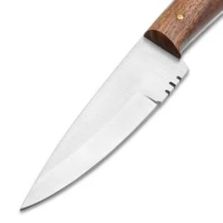 Timber Wolf Mini Hunting Knife And Sheath - Stainless Steel Blade, Wooden Handle, Brass Pins - Length 8" -Knife Series Shop E17 TW1402