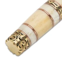 Timber Wolf Joaquin Handmade Dagger / Fixed Blade Knife - Hand Forged Damascus Steel - Genuine Bone Handle - Leather Sheath - Collecting, Field Use, Display And More - 13" -Knife Series Shop E17 TW833