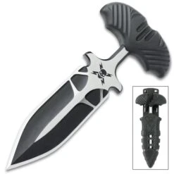 M48 Fang I Tactical Push Dagger And Sheath - Cast Stainless Steel Blade, Black Oxide Coating, TPR Handle - Length 7 3/8” 7 M48 Fang I Tactical Push Dagger And Sheath - Cast Stainless Steel Blade, Black Oxide Coating, TPR Handle - Length 7 3/8” -Knife Series Shop E17 UC3332