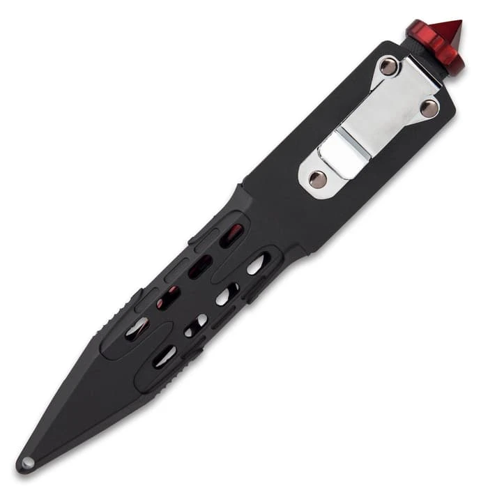 M48 Cardinal Sin Cyclone® Boot Knife With Vortec Sheath - Cast Stainless Steel Blade, Reinforced Nylon Handle 4 M48 Cardinal Sin Cyclone® Boot Knife With Vortec Sheath - Cast Stainless Steel Blade, Reinforced Nylon Handle - Image 4