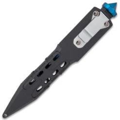 M48 Tsunami Force Cyclone Boot Knife With Vortec Sheath - Cast Stainless Steel Blade, Reinforced Nylon Handle -Knife Series Shop E17 UC3358