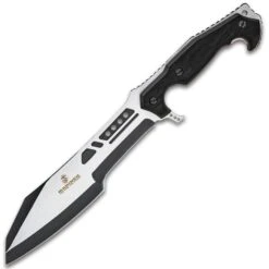 USMC Covert Ops Machete And Sheath - Stainless Steel Blade, Extended Tang, Pakkawood Handle Scales - Length 16" -Knife Series Shop E17 UC3541