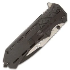 SOA Tour Of Duty Pocket Knife - Stainless Steel Blade, Assisted Opening, ABS Handle With Camo Paracord, Pocket Clip -Knife Series Shop E19 BK5391