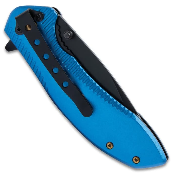 Don’t Blame Me Trump Pocket Knife - 3D Printed Stainless Steel Blade, Titanium Coated Aluminum And Wood Handle 4 Don’t Blame Me Trump Pocket Knife - 3D Printed Stainless Steel Blade, Titanium Coated Aluminum And Wood Handle - Image 4