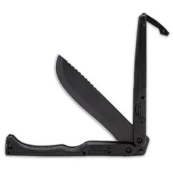 Gerber DoubleDown Folding Machete And Sheath - 420HC Stainless Steel Blade, Anodized Aluminum Handle - Length 15 1/10” -Knife Series Shop E19 GB5411
