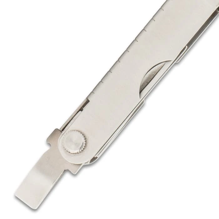 Trailblazer Mini Pocket Multi-Tool - Stainless Steel And Aluminum Construction, Ten Tools, Ultra-Lightweight - Closed 2 1/2” 4 Trailblazer Mini Pocket Multi-Tool - Stainless Steel And Aluminum Construction, Ten Tools, Ultra-Lightweight - Closed 2 1/2” - Image 4