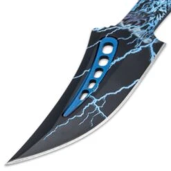 Lone Wolf Throwing Knife Set And Sheath - Stainless Steel Construction, Printed Artwork, Three Pieces - Length 7 3/4” -Knife Series Shop E47 BK5166