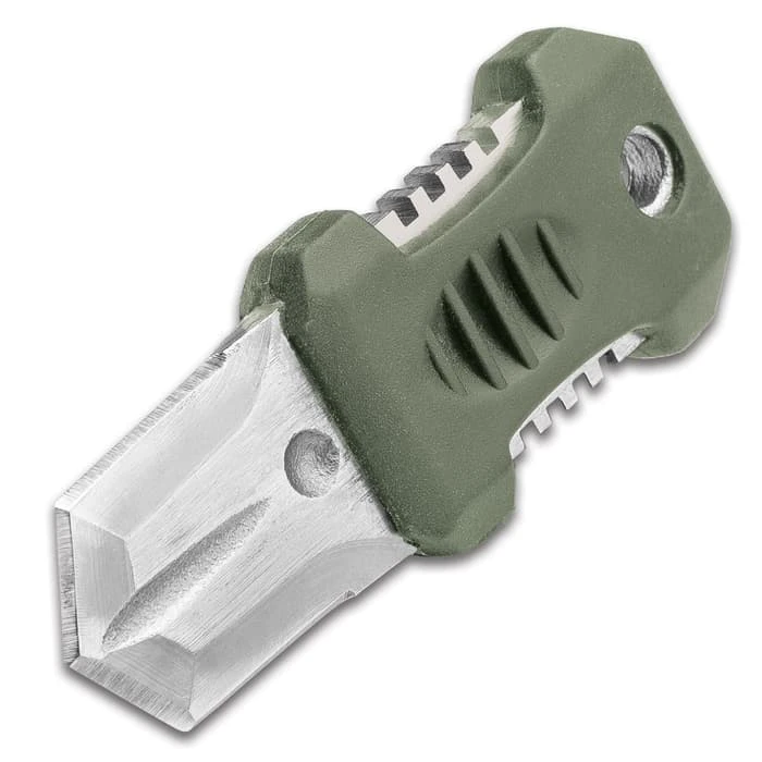 SHTF Tactical MOLLE Shiv - Stainless Steel Blade, Rubber Overmolded Handle, Plastic Webbing Adapter, Lanyard Hole - 2 1/2” Length 5 SHTF Tactical MOLLE Shiv - Stainless Steel Blade, Rubber Overmolded Handle, Plastic Webbing Adapter, Lanyard Hole - 2 1/2” Length - Image 5