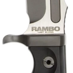 Rambo Last Blood Bowie Knife With Sheath - Officially Licensed, Stainless Steel Blade, Hardwood Handle Scales - Length 14” -Knife Series Shop F17 BK5217