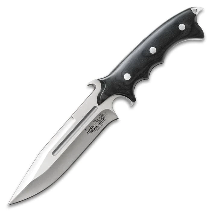 Hibben Legacy Combat Fighter Knife With Leather Sheath 5 Hibben Legacy Combat Fighter Knife With Leather Sheath - Image 5