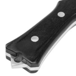 Hibben Legacy Boot Knife With Leather Sheath - 7Cr17 Stainless Steel Blade, Pakkawood Handle, Trigger-Finger Grips - Length 11 3/4” -Knife Series Shop F17 GH5059