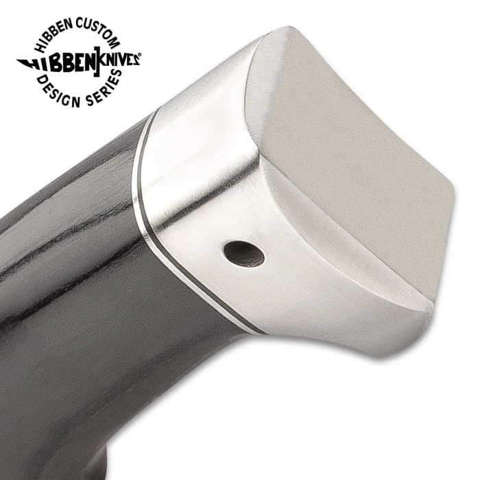 Hibben Arizona Bowie Knife With Sheath - 5Cr15 Stainless Steel Blade, Linen Micarta Handle, Stainless Steel Guard And Pommel - Length 15 1/2” 5 Hibben Arizona Bowie Knife With Sheath - 5Cr15 Stainless Steel Blade, Linen Micarta Handle, Stainless Steel Guard And Pommel - Length 15 1/2” - Image 5