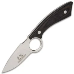 Hibben Legacy Skinning Knife With Sheath - 5Cr15 Stainless Steel Blade, Pakkawood Handle, Finger Ring - Length 8” -Knife Series Shop F17 GH5105