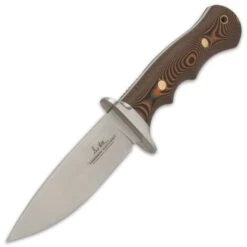Hibben Tundra Bushcraft Knife And Sheath - 420HC Stainless Steel Blade, G10 Handle Scales, Stainless Guard -Knife Series Shop F17 GH5110