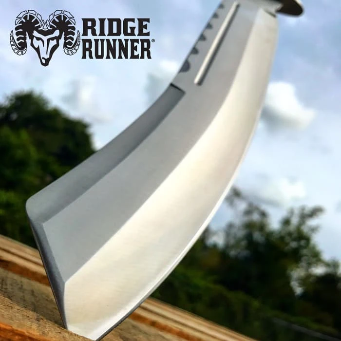 Ridge Runner Brimstone Canyon Machete / Fixed Blade Knife With Nylon Sheath 4 Ridge Runner Brimstone Canyon Machete / Fixed Blade Knife With Nylon Sheath - Image 4