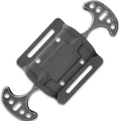 United Cutlery Undercover Stonewashed Twin Push Daggers With Sheath - One-Piece Stainless Steel Construction, Double-Edged - Length 3 3/4” -Knife Series Shop F17 UC1487SW