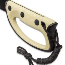 USMC Semper Fi Sawback Machete Knife With Sheath - Stainless Steel Blade, Rubberized Injection-Molded Handle - Length 24” -Knife Series Shop F17 UC3191