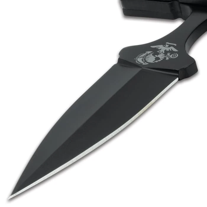 USMC Push Dagger And Sheath - Stainless Steel Blade, Non-Reflective Finish, TPU Stacked Handle, 3-D Printed - Length 5 1/2” 5 USMC Push Dagger And Sheath - Stainless Steel Blade, Non-Reflective Finish, TPU Stacked Handle, 3-D Printed - Length 5 1/2” - Image 5