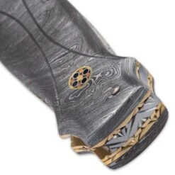 Timber Wolf Castle Guard Pocket Knife And Sheath - Damascus Steel Blade, Damascus Steel Handle Scales, Filework -Knife Series Shop F19 TW1219